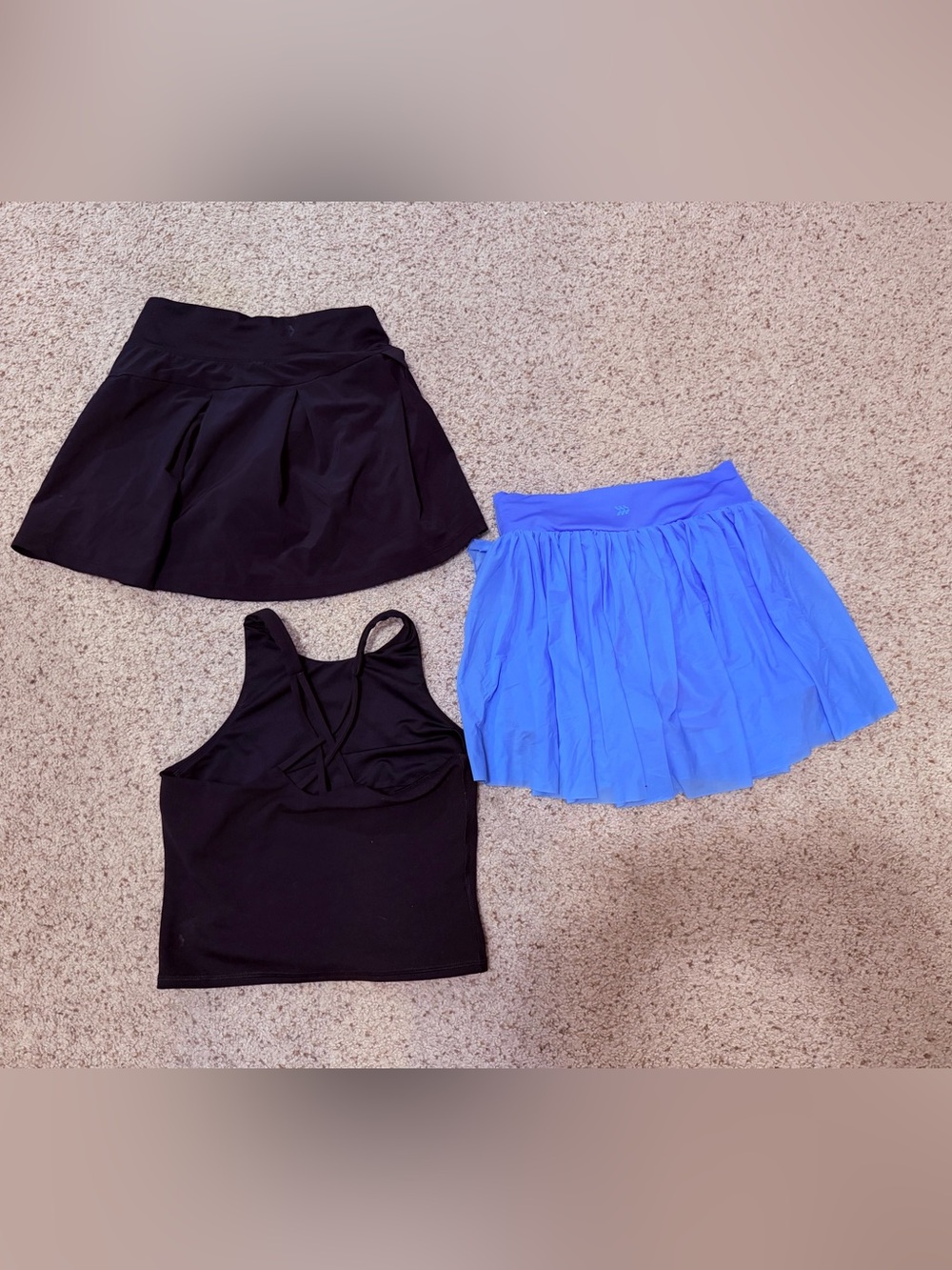 EUC Girls Size 10/12 All in Motion Tank & Skorts